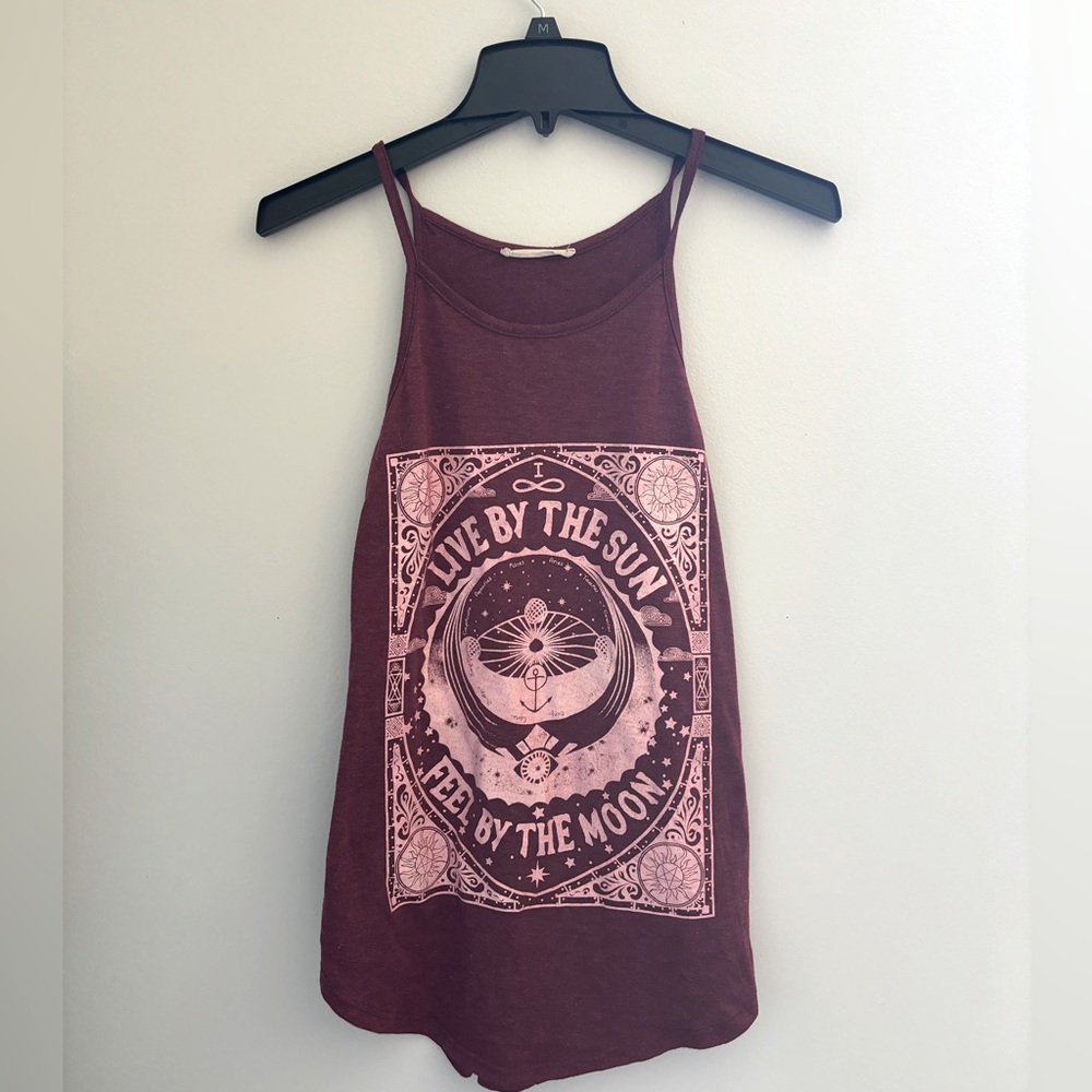 Boho Maroon Tank